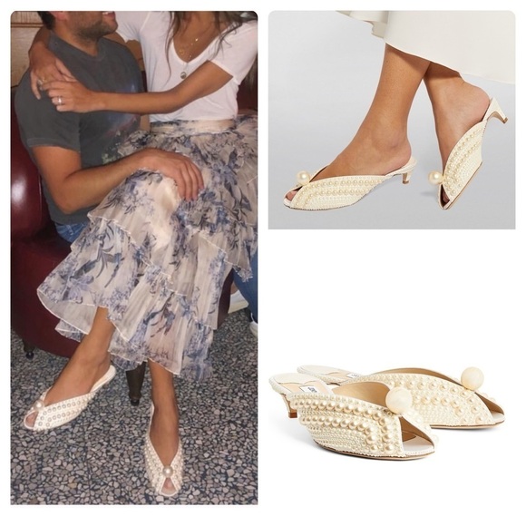Jimmy Choo Women's Samantha Pearl Kitten Heel - Picture 1 of 16